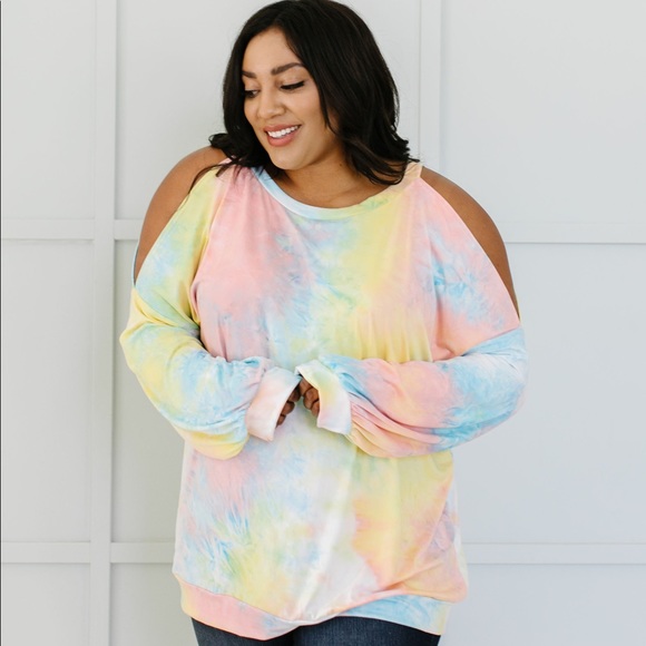 Make a Splash Top in Aqua + Coral - Picture 5 of 8